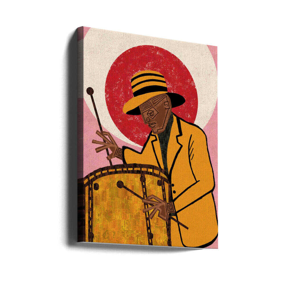 MUSICIAN GUY II - Stretched Canvas, Poster or Fine Art Print - I Heart Wall Art - Poster Print, Canvas Print or Framed Art Print
