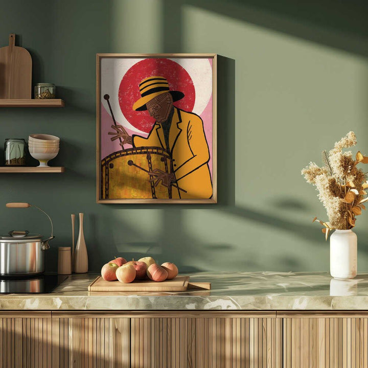 MUSICIAN GUY II - Stretched Canvas, Poster or Fine Art Print - I Heart Wall Art - Poster Print, Canvas Print or Framed Art Print