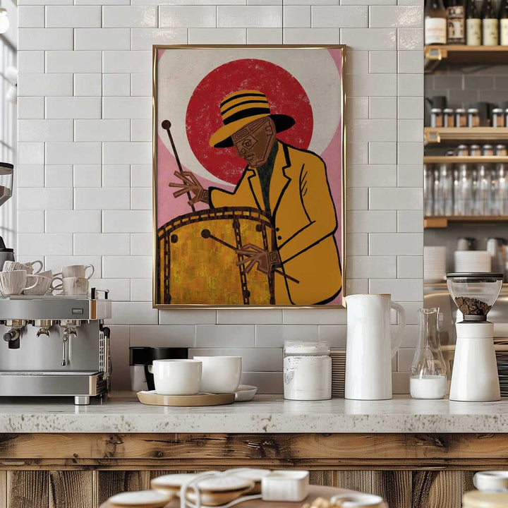 MUSICIAN GUY II - Stretched Canvas, Poster or Fine Art Print - I Heart Wall Art - Poster Print, Canvas Print or Framed Art Print