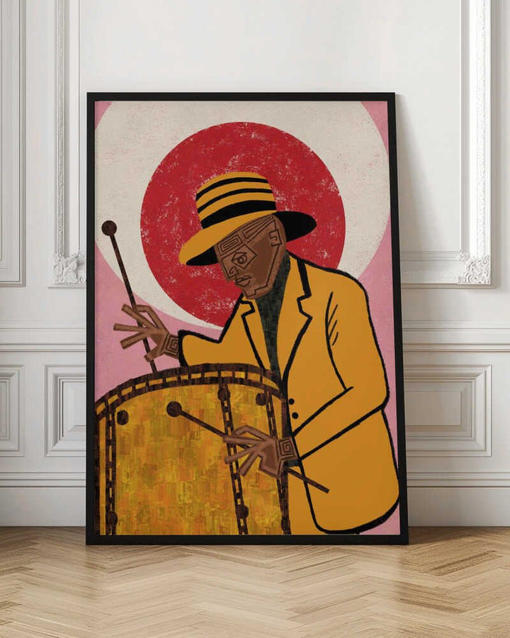 MUSICIAN GUY II - Stretched Canvas, Poster or Fine Art Print - I Heart Wall Art - Poster Print, Canvas Print or Framed Art Print