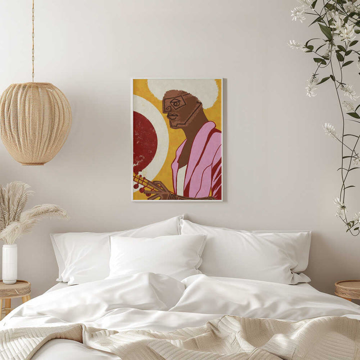 MUSICIAN GUY IV - Stretched Canvas, Poster or Fine Art Print - I Heart Wall Art - Poster Print, Canvas Print or Framed Art Print