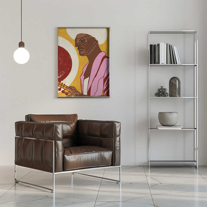 MUSICIAN GUY IV - Stretched Canvas, Poster or Fine Art Print - I Heart Wall Art - Poster Print, Canvas Print or Framed Art Print