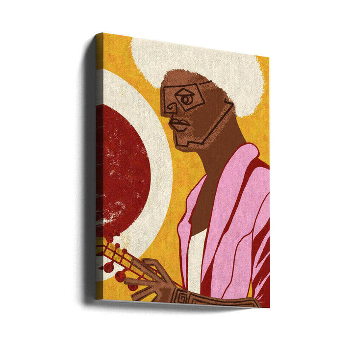 MUSICIAN GUY IV - Stretched Canvas, Poster or Fine Art Print - I Heart Wall Art - Poster Print, Canvas Print or Framed Art Print