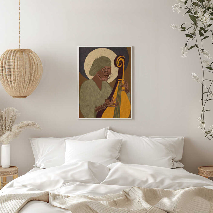 MUSICIAN GUY IX - Stretched Canvas, Poster or Fine Art Print - I Heart Wall Art - Poster Print, Canvas Print or Framed Art Print