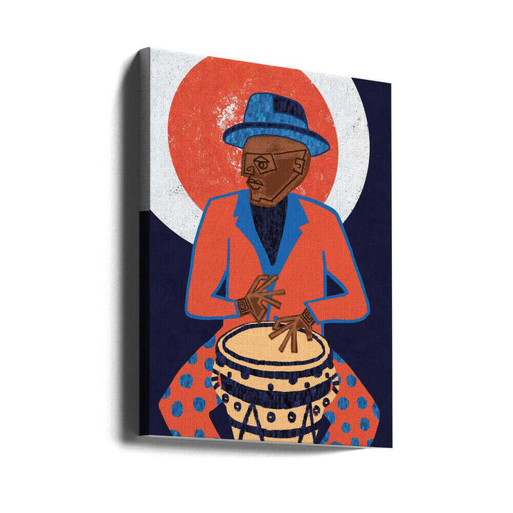 MUSICIAN GUY V - Stretched Canvas, Poster or Fine Art Print - I Heart Wall Art - Poster Print, Canvas Print or Framed Art Print