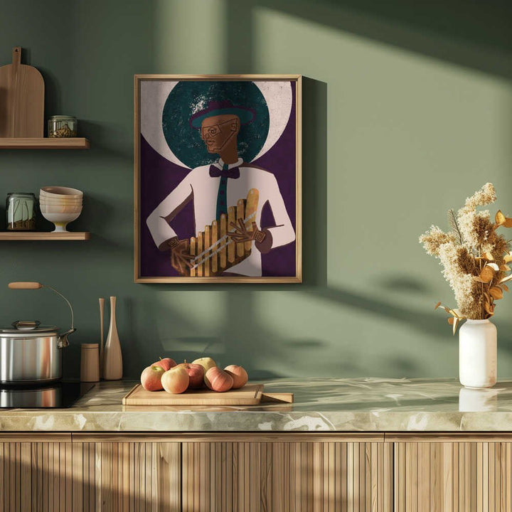 MUSICIAN GUY VI - Stretched Canvas, Poster or Fine Art Print - I Heart Wall Art - Poster Print, Canvas Print or Framed Art Print