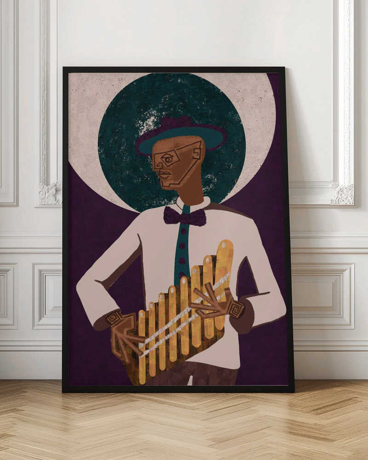 MUSICIAN GUY VI - Stretched Canvas, Poster or Fine Art Print - I Heart Wall Art - Poster Print, Canvas Print or Framed Art Print