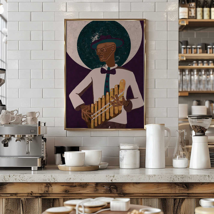 MUSICIAN GUY VI - Stretched Canvas, Poster or Fine Art Print - I Heart Wall Art - Poster Print, Canvas Print or Framed Art Print