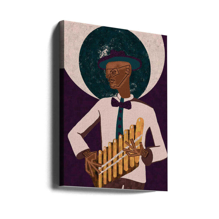 MUSICIAN GUY VI - Stretched Canvas, Poster or Fine Art Print - I Heart Wall Art - Poster Print, Canvas Print or Framed Art Print