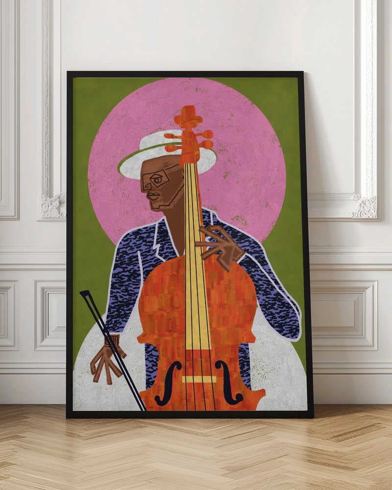 MUSICIAN GUY VII - Stretched Canvas, Poster or Fine Art Print - I Heart Wall Art - Poster Print, Canvas Print or Framed Art Print