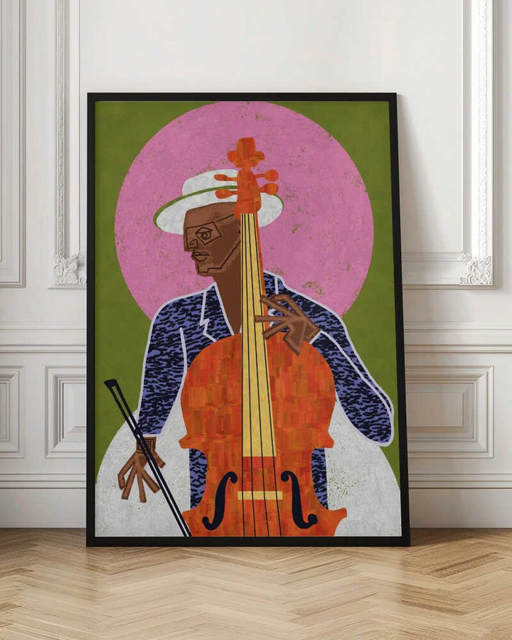 MUSICIAN GUY VII - Stretched Canvas, Poster or Fine Art Print - I Heart Wall Art - Poster Print, Canvas Print or Framed Art Print