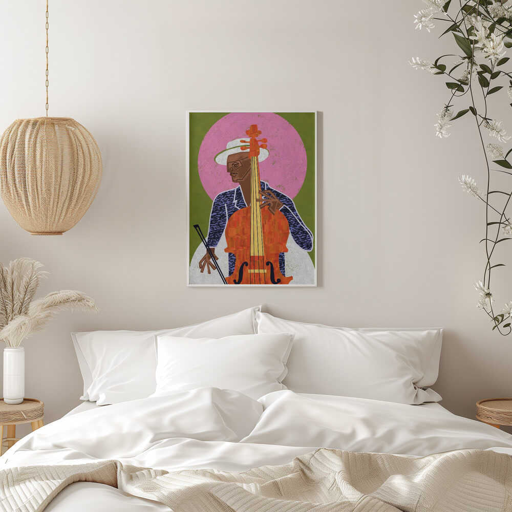 MUSICIAN GUY VII - Stretched Canvas, Poster or Fine Art Print - I Heart Wall Art - Poster Print, Canvas Print or Framed Art Print