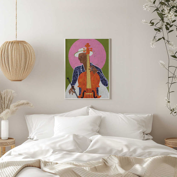MUSICIAN GUY VII - Stretched Canvas, Poster or Fine Art Print - I Heart Wall Art - Poster Print, Canvas Print or Framed Art Print