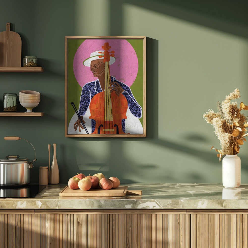 MUSICIAN GUY VII - Stretched Canvas, Poster or Fine Art Print - I Heart Wall Art - Poster Print, Canvas Print or Framed Art Print