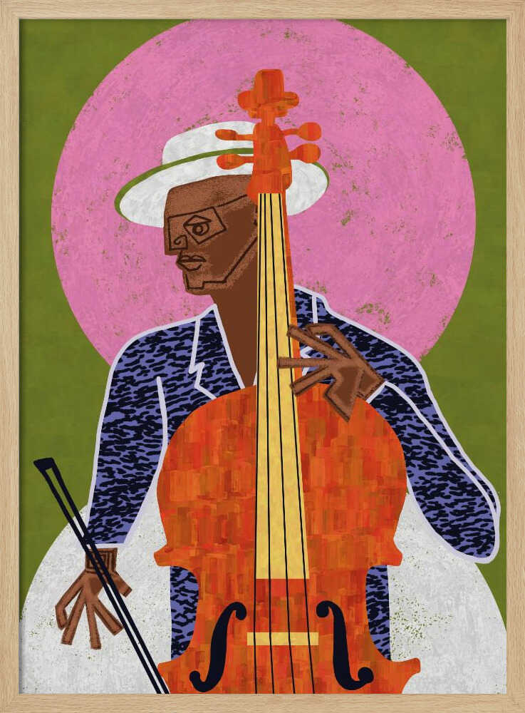 MUSICIAN GUY VII - Stretched Canvas, Poster or Fine Art Print - I Heart Wall Art - Poster Print, Canvas Print or Framed Art Print