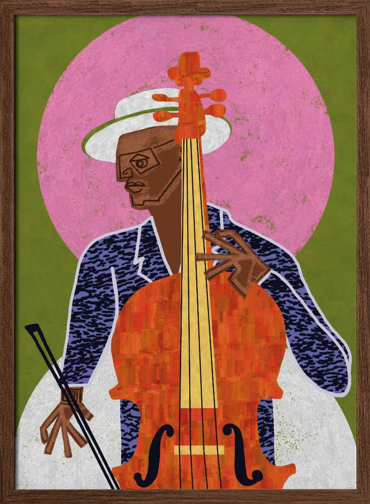 MUSICIAN GUY VII - Stretched Canvas, Poster or Fine Art Print - I Heart Wall Art - Poster Print, Canvas Print or Framed Art Print