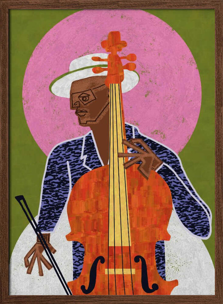 MUSICIAN GUY VII - Stretched Canvas, Poster or Fine Art Print - I Heart Wall Art - Poster Print, Canvas Print or Framed Art Print