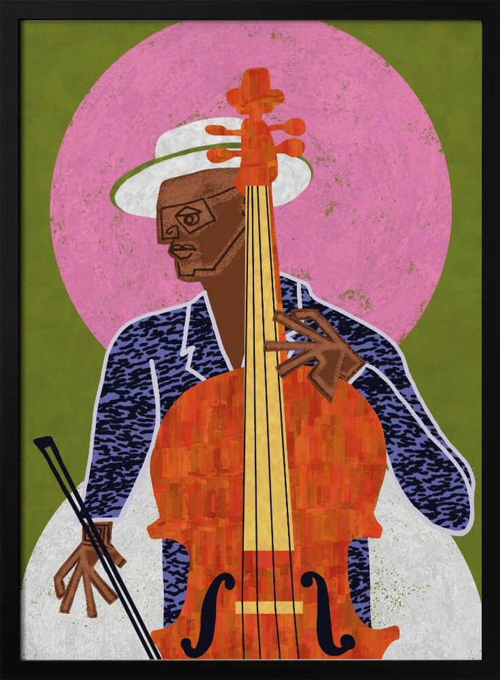 MUSICIAN GUY VII - Stretched Canvas, Poster or Fine Art Print - I Heart Wall Art - Poster Print, Canvas Print or Framed Art Print