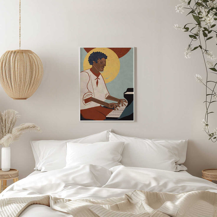 MUSICIAN GUY VIII - Stretched Canvas, Poster or Fine Art Print - I Heart Wall Art - Poster Print, Canvas Print or Framed Art Print