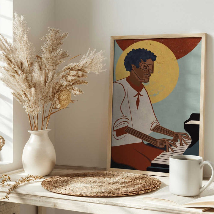 MUSICIAN GUY VIII - Stretched Canvas, Poster or Fine Art Print - I Heart Wall Art - Poster Print, Canvas Print or Framed Art Print
