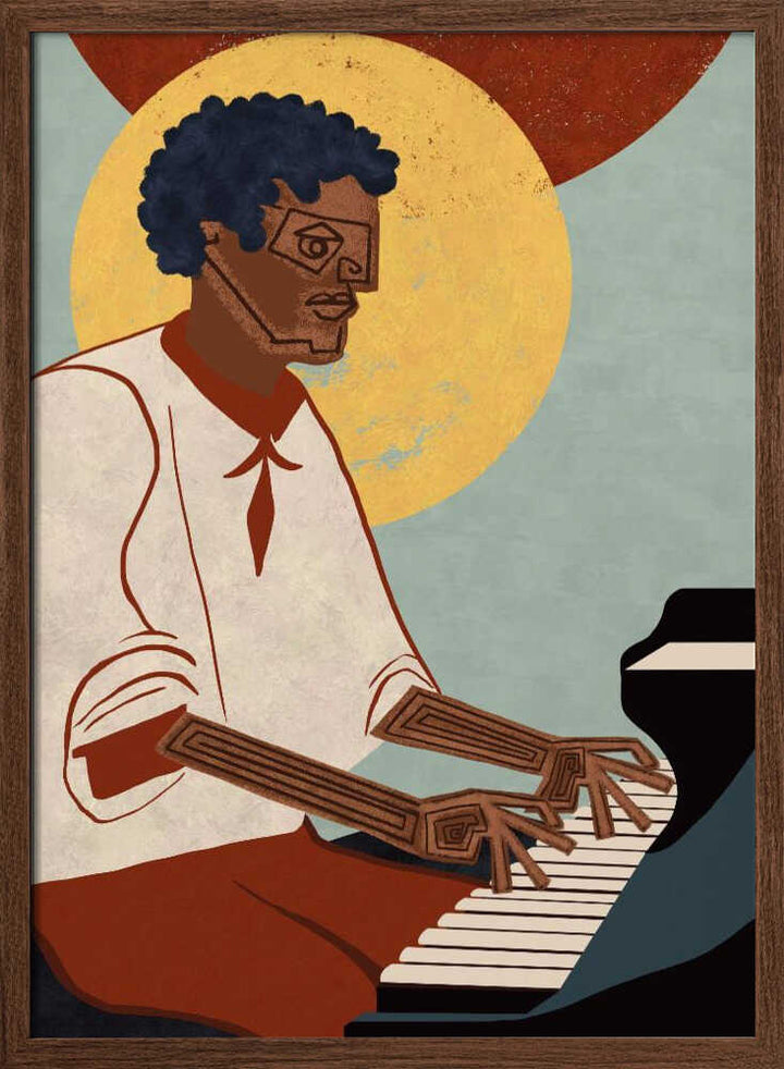 MUSICIAN GUY VIII - Stretched Canvas, Poster or Fine Art Print - I Heart Wall Art - Poster Print, Canvas Print or Framed Art Print