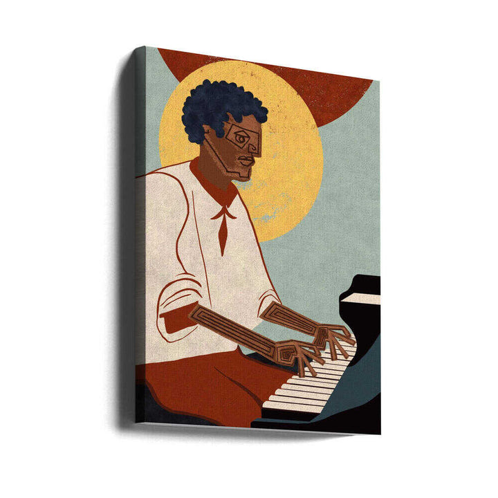MUSICIAN GUY VIII - Stretched Canvas, Poster or Fine Art Print - I Heart Wall Art - Poster Print, Canvas Print or Framed Art Print