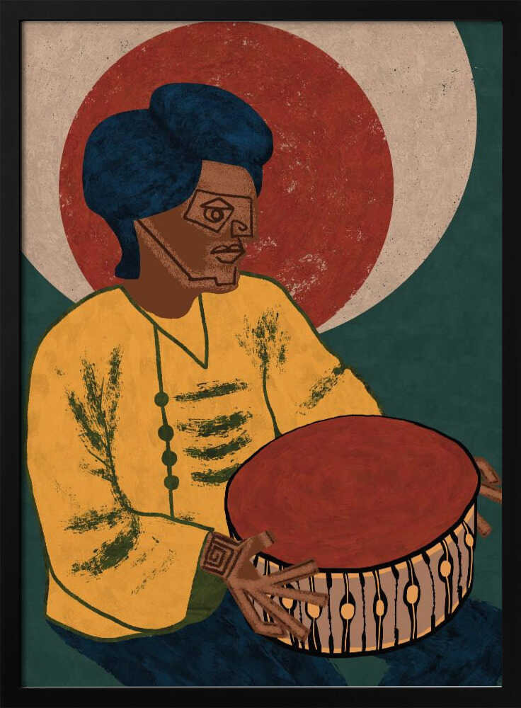 MUSICIAN GUY X - Stretched Canvas, Poster or Fine Art Print - I Heart Wall Art - Poster Print, Canvas Print or Framed Art Print