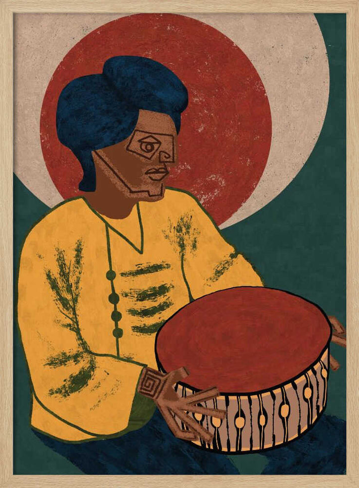 MUSICIAN GUY X - Stretched Canvas, Poster or Fine Art Print - I Heart Wall Art - Poster Print, Canvas Print or Framed Art Print