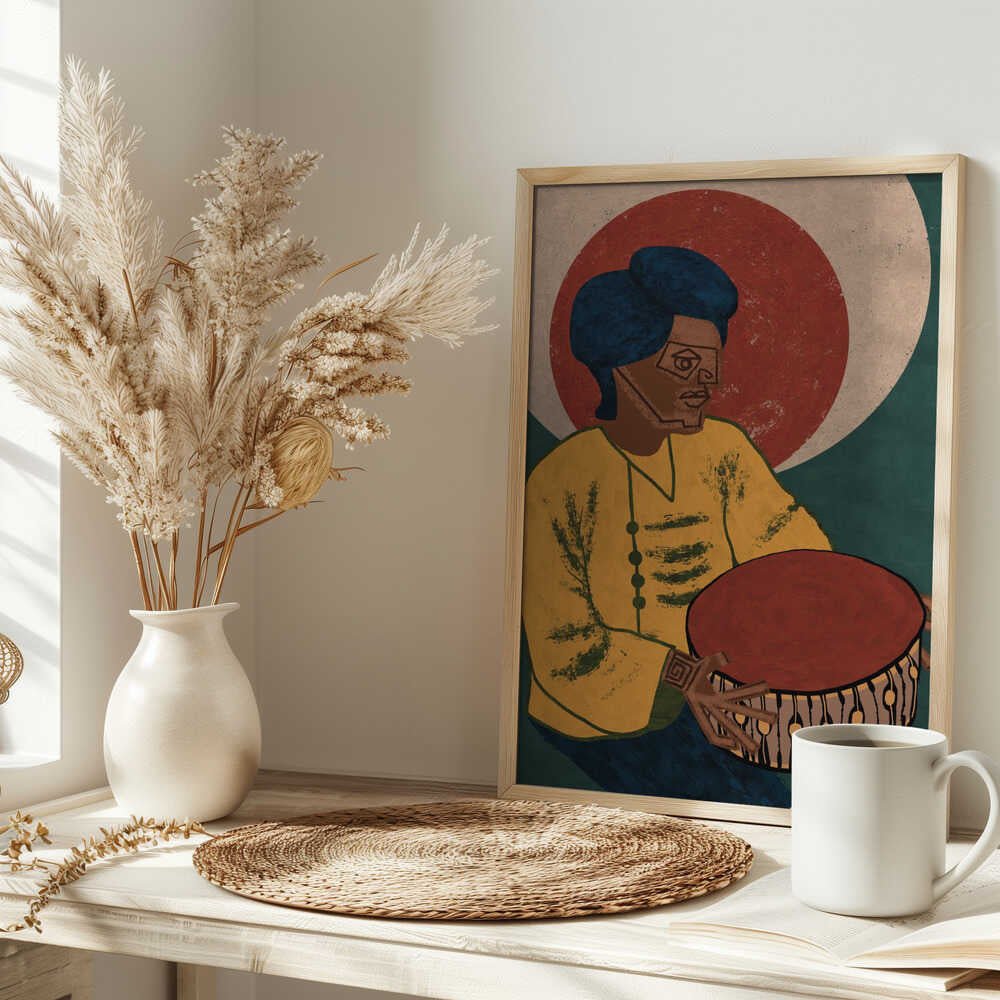 MUSICIAN GUY X - Stretched Canvas, Poster or Fine Art Print - I Heart Wall Art - Poster Print, Canvas Print or Framed Art Print
