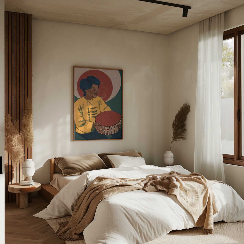 MUSICIAN GUY X - Stretched Canvas, Poster or Fine Art Print - I Heart Wall Art - Poster Print, Canvas Print or Framed Art Print