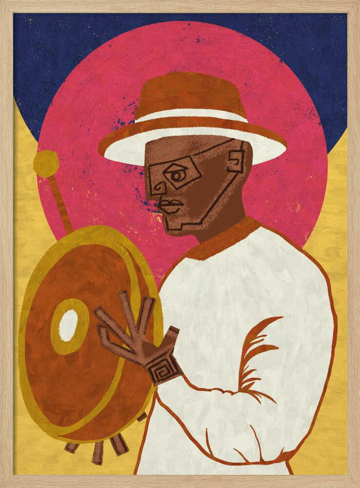 MUSICIAN GUY XI - Stretched Canvas, Poster or Fine Art Print - I Heart Wall Art - Poster Print, Canvas Print or Framed Art Print