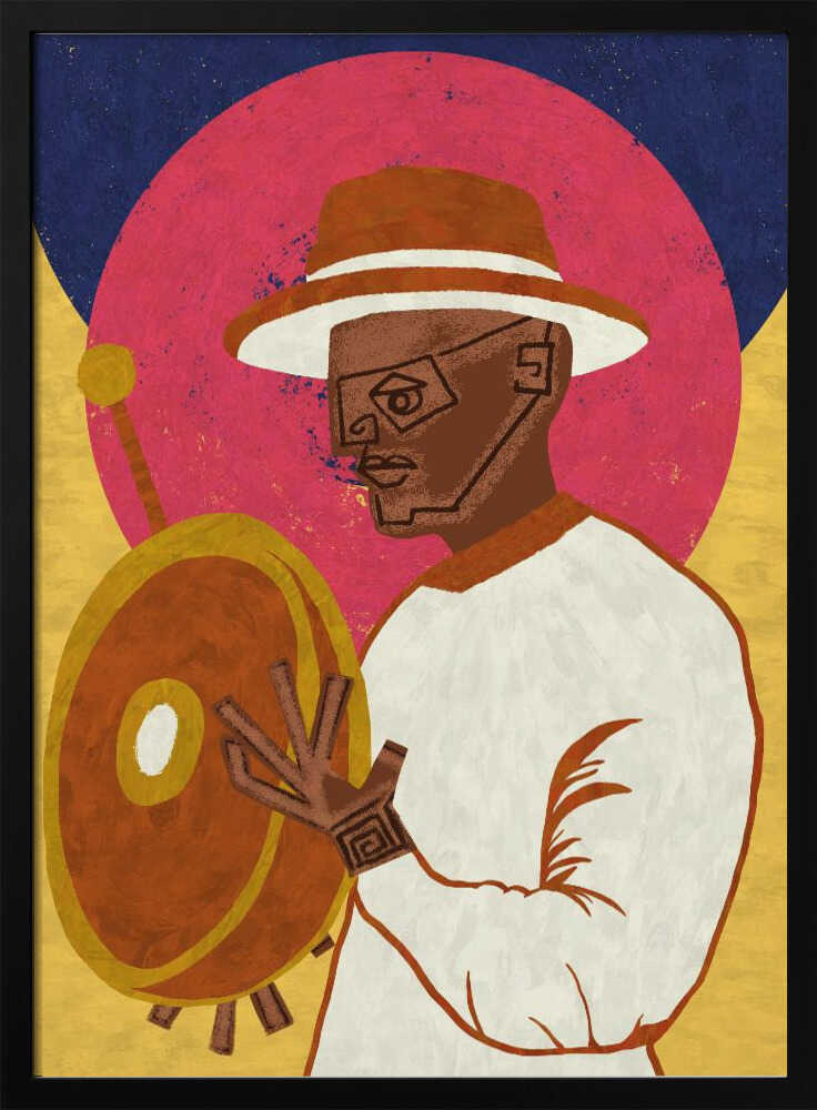 MUSICIAN GUY XI - Stretched Canvas, Poster or Fine Art Print - I Heart Wall Art - Poster Print, Canvas Print or Framed Art Print