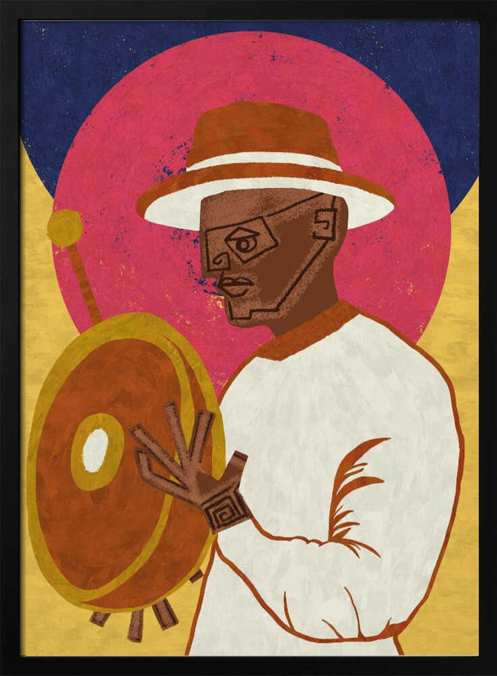 MUSICIAN GUY XI - Stretched Canvas, Poster or Fine Art Print - I Heart Wall Art - Poster Print, Canvas Print or Framed Art Print