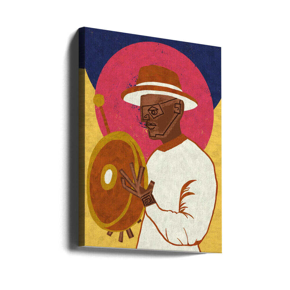 MUSICIAN GUY XI - Stretched Canvas, Poster or Fine Art Print - I Heart Wall Art - Poster Print, Canvas Print or Framed Art Print