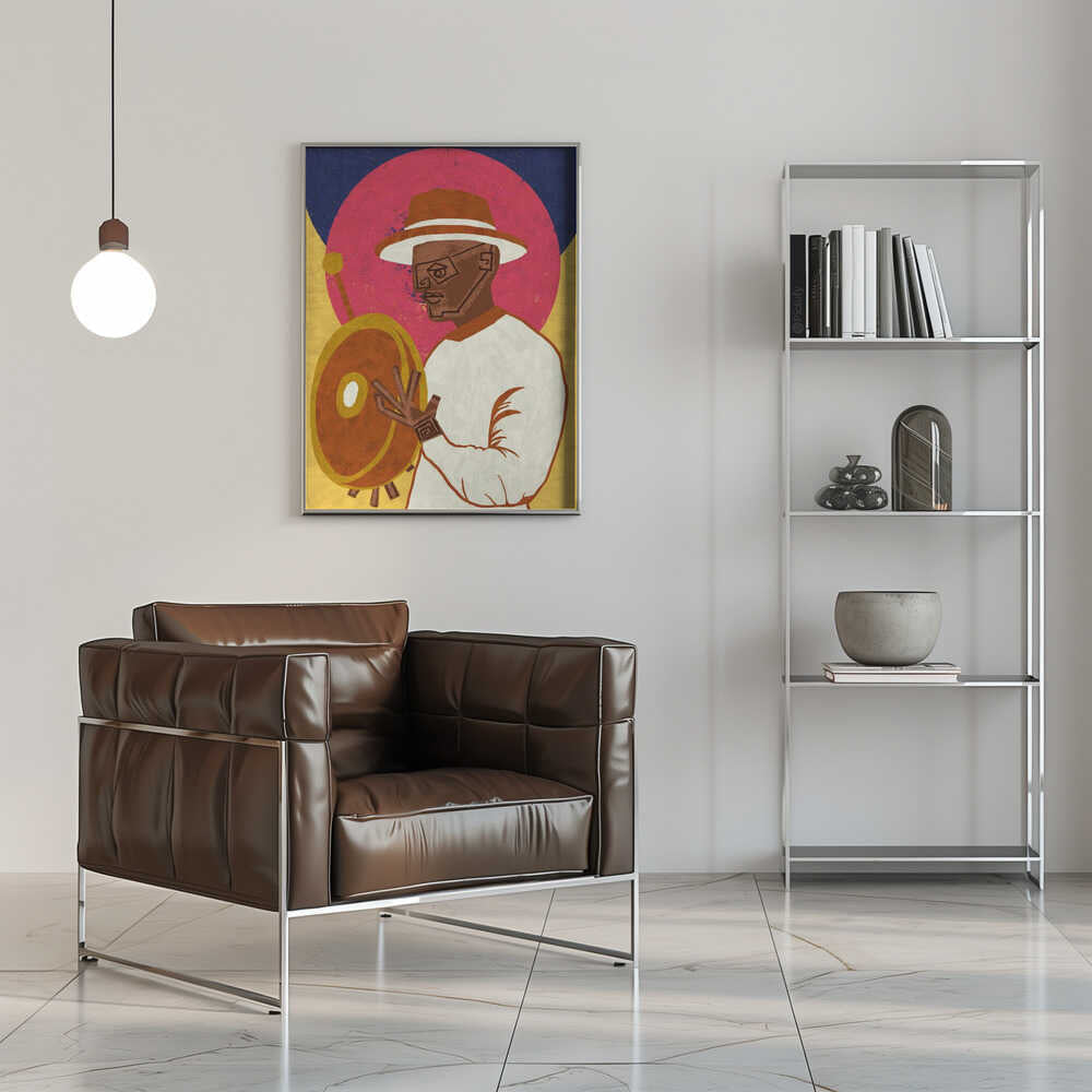 MUSICIAN GUY XI - Stretched Canvas, Poster or Fine Art Print - I Heart Wall Art - Poster Print, Canvas Print or Framed Art Print