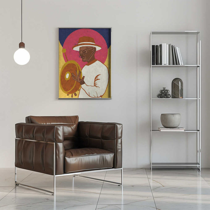 MUSICIAN GUY XI - Stretched Canvas, Poster or Fine Art Print - I Heart Wall Art - Poster Print, Canvas Print or Framed Art Print