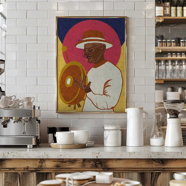 MUSICIAN GUY XI - Stretched Canvas, Poster or Fine Art Print - I Heart Wall Art - Poster Print, Canvas Print or Framed Art Print