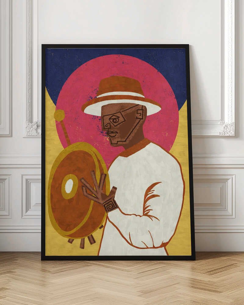 MUSICIAN GUY XI - Stretched Canvas, Poster or Fine Art Print - I Heart Wall Art - Poster Print, Canvas Print or Framed Art Print