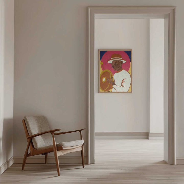 MUSICIAN GUY XI - Stretched Canvas, Poster or Fine Art Print - I Heart Wall Art - Poster Print, Canvas Print or Framed Art Print