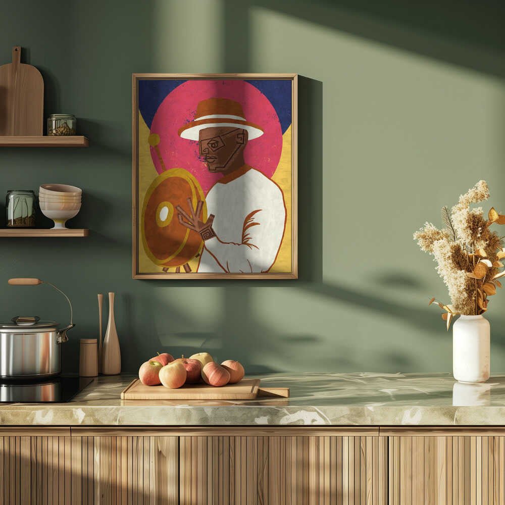 MUSICIAN GUY XI - Stretched Canvas, Poster or Fine Art Print - I Heart Wall Art - Poster Print, Canvas Print or Framed Art Print
