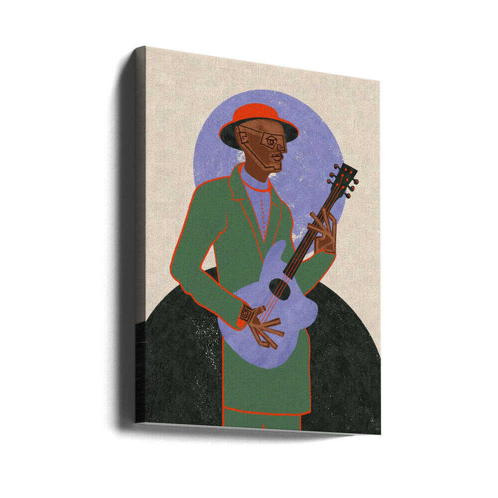 MUSICIAN GUY XII - Stretched Canvas, Poster or Fine Art Print - I Heart Wall Art - Poster Print, Canvas Print or Framed Art Print