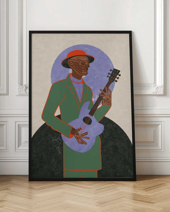 MUSICIAN GUY XII - Stretched Canvas, Poster or Fine Art Print - I Heart Wall Art - Poster Print, Canvas Print or Framed Art Print