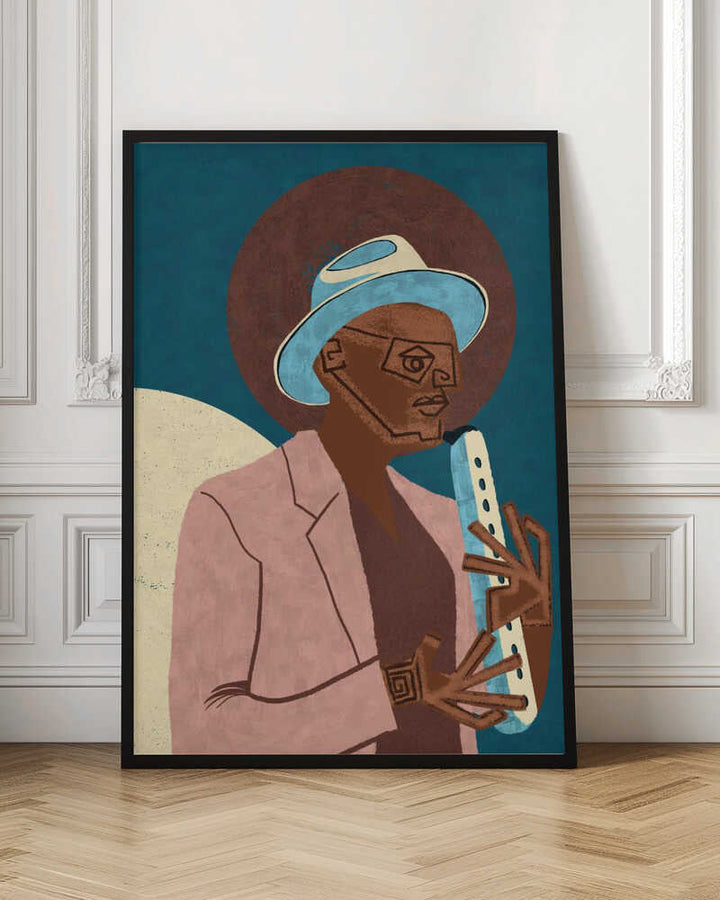 MUSICIAN GUY XIII - Stretched Canvas, Poster or Fine Art Print - I Heart Wall Art - Poster Print, Canvas Print or Framed Art Print