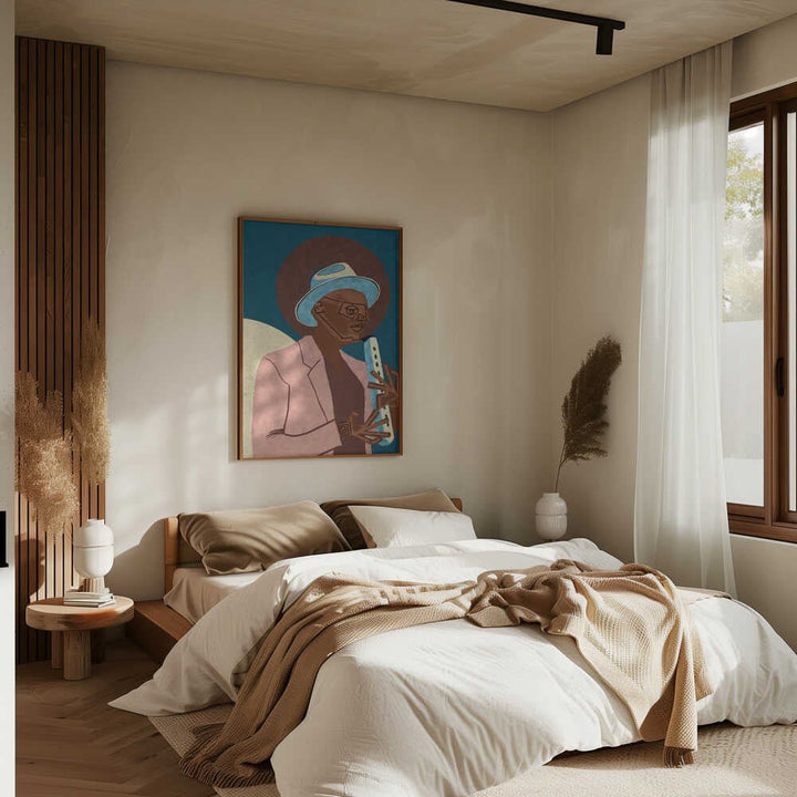 MUSICIAN GUY XIII - Stretched Canvas, Poster or Fine Art Print - I Heart Wall Art - Poster Print, Canvas Print or Framed Art Print