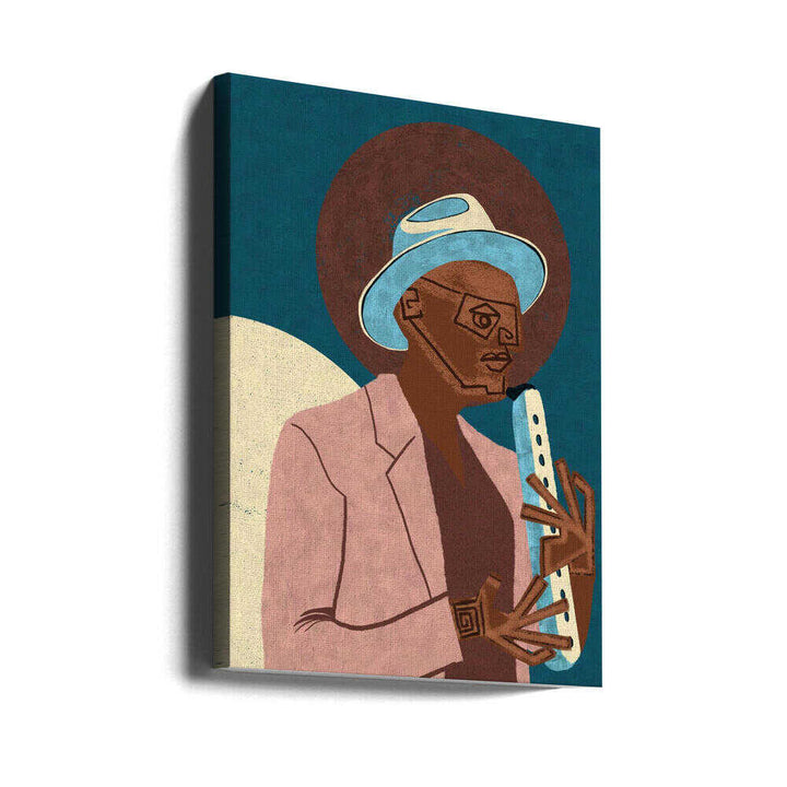 MUSICIAN GUY XIII - Stretched Canvas, Poster or Fine Art Print - I Heart Wall Art - Poster Print, Canvas Print or Framed Art Print