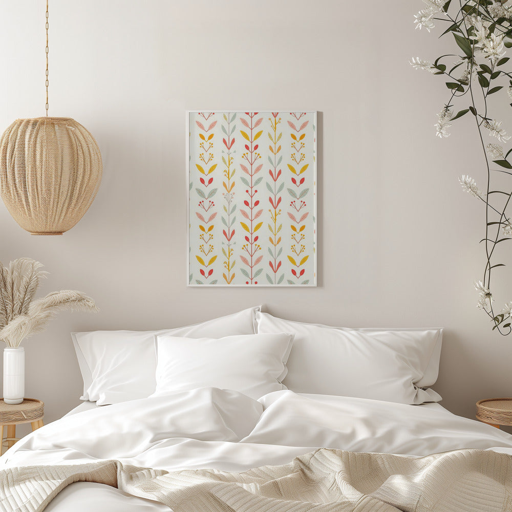 Muted Fall Stripes - Stretched Canvas, Poster or Fine Art Print I Heart Wall Art