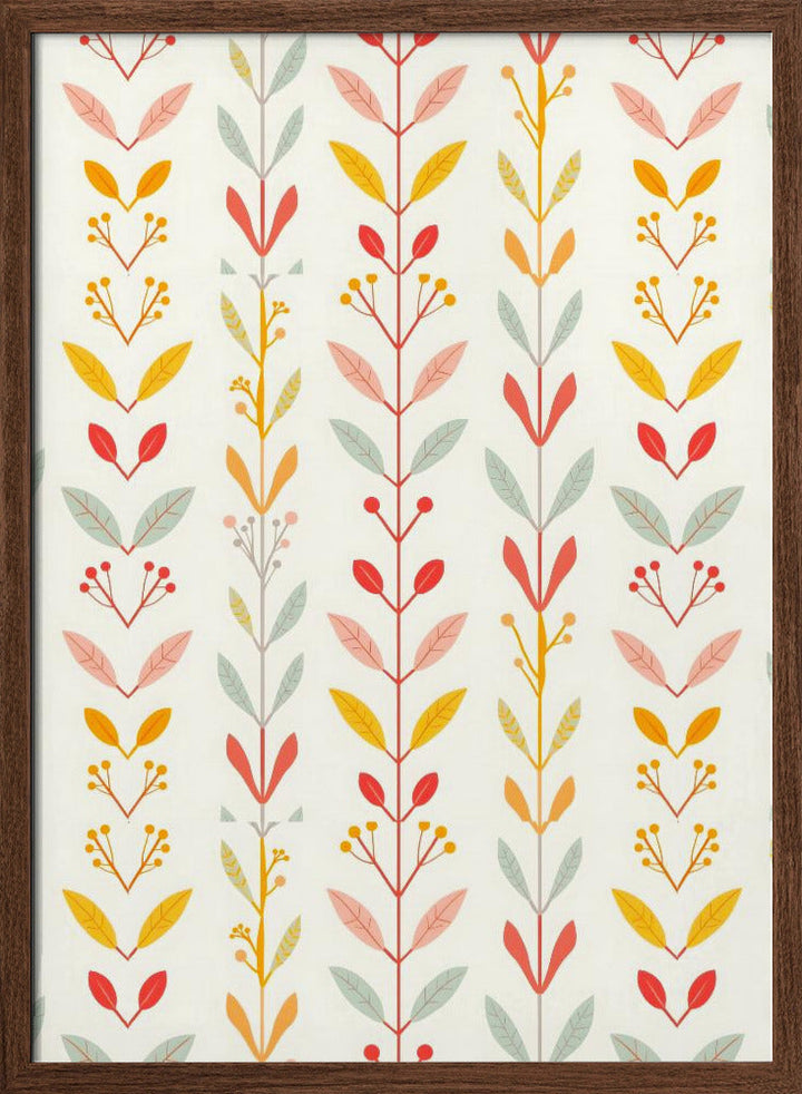 Muted Fall Stripes - Stretched Canvas, Poster or Fine Art Print I Heart Wall Art