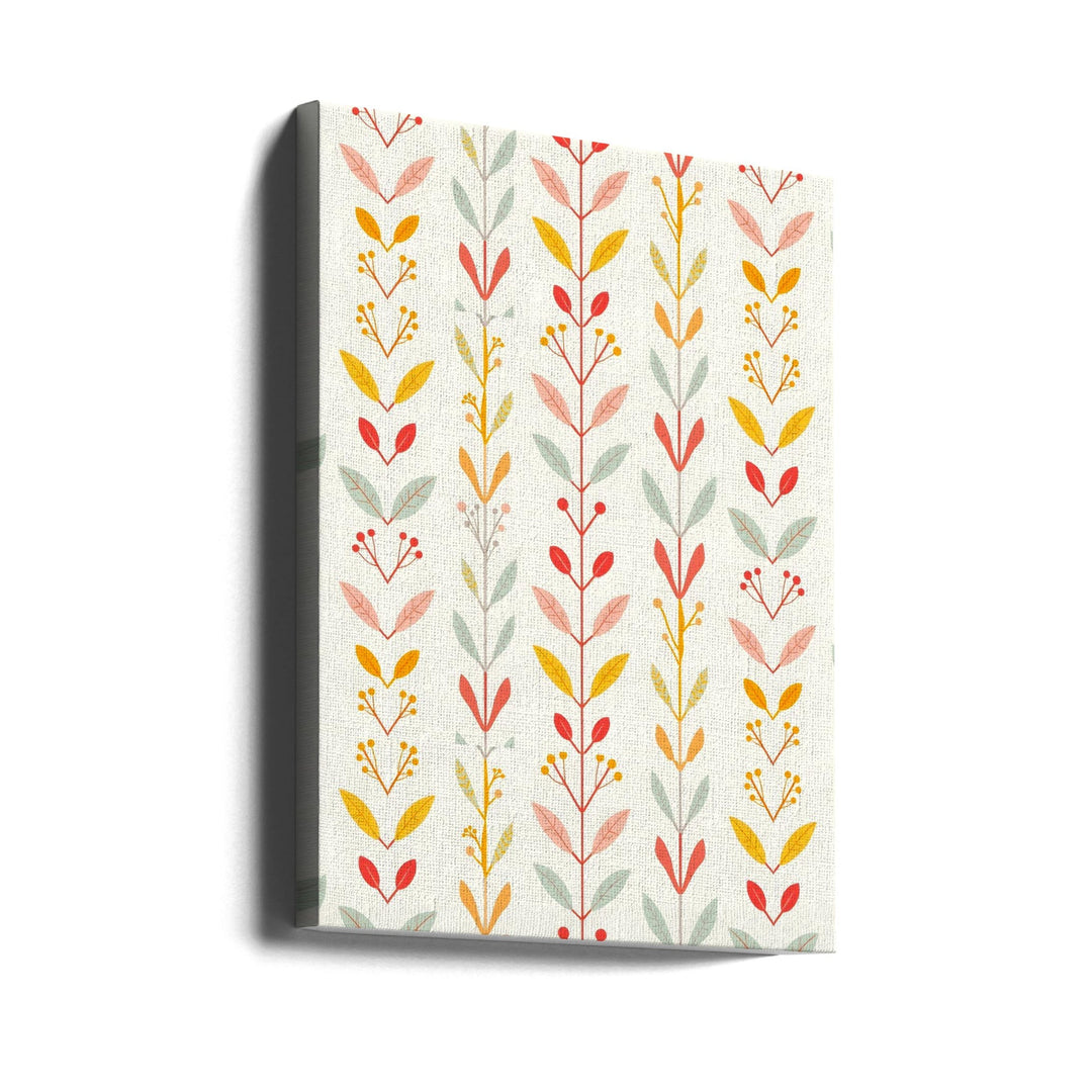 Muted Fall Stripes - Stretched Canvas, Poster or Fine Art Print I Heart Wall Art