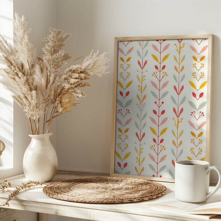 Muted Fall Stripes - Stretched Canvas, Poster or Fine Art Print I Heart Wall Art