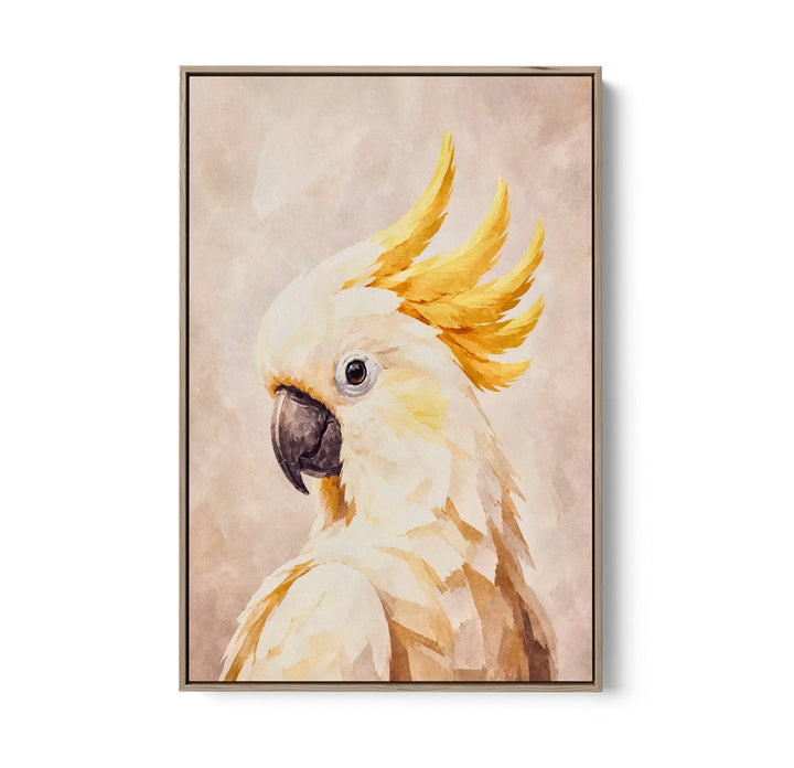 My Cockatoo Friend - Print of Sulphur Crested Art or Stretched Canvas